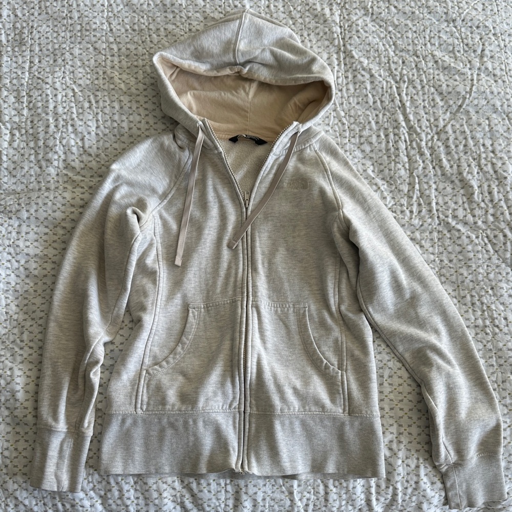 Light Gray Zip-Up Hoodie